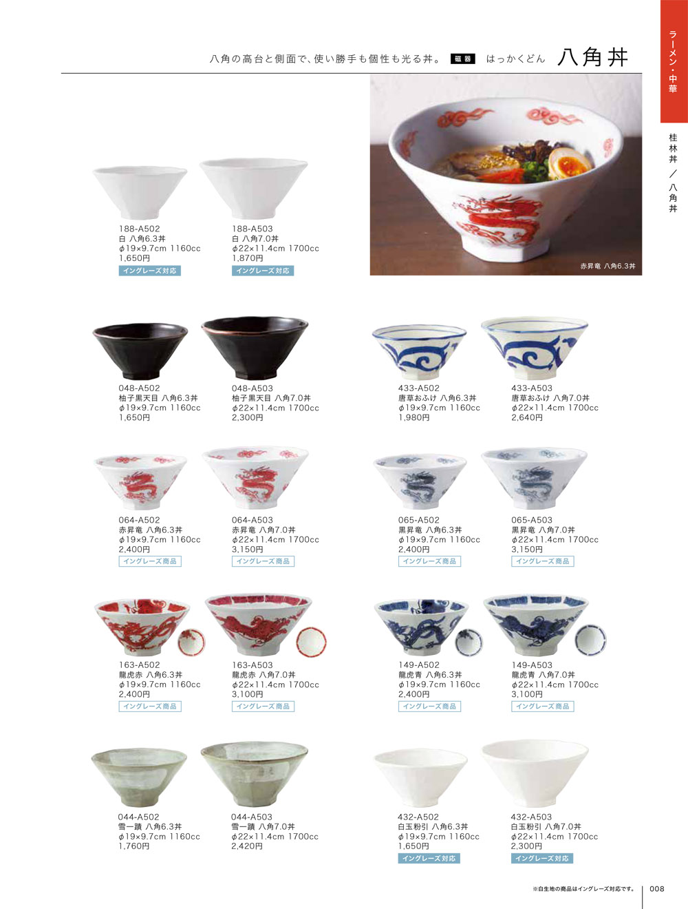 昭和製陶 vol17 P.8 | 食器カタログ.com