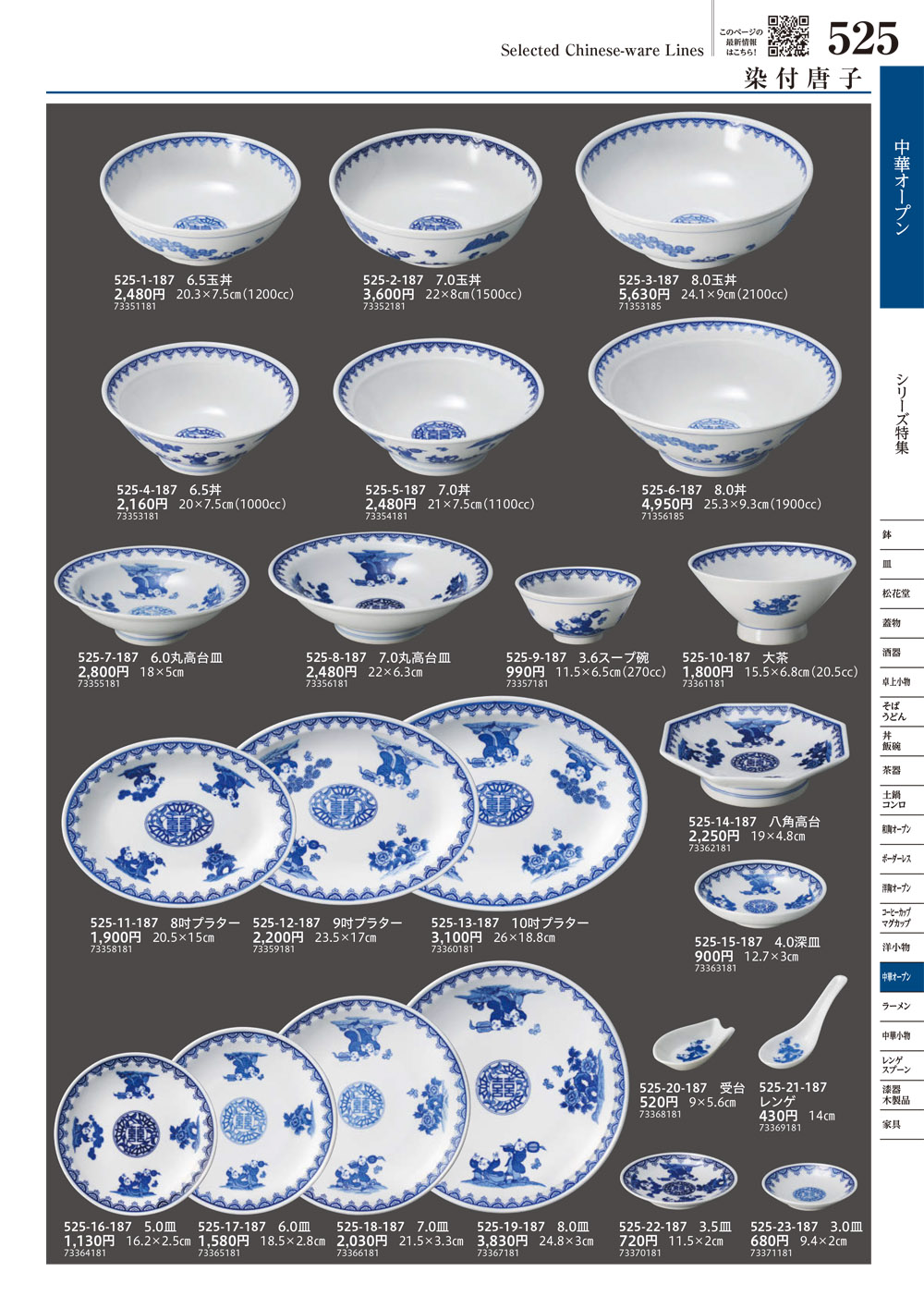 ページ一覧 | 食器カタログ.com